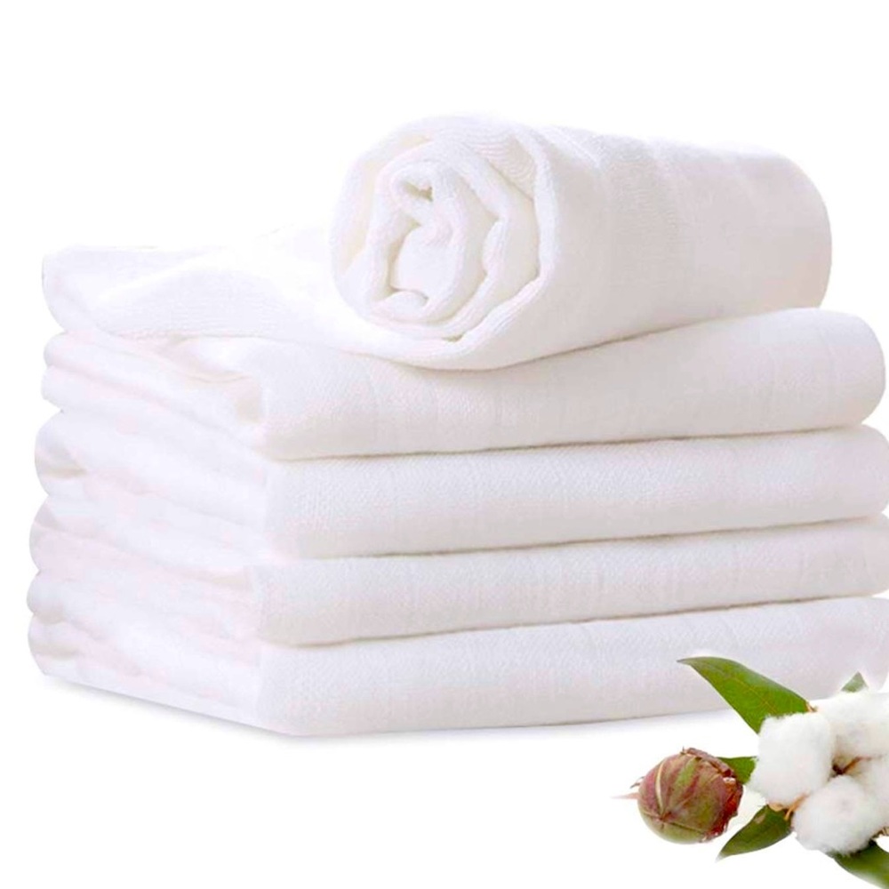 100% Muslin Burp Cloths - NEW